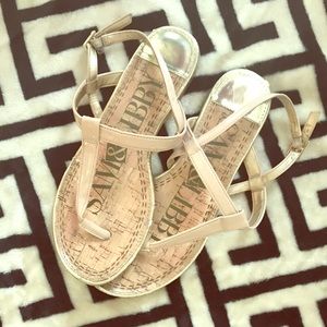 Sam and Libby nude strap sandal